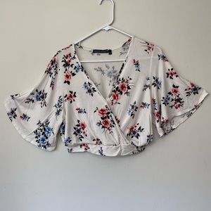 West Coast Love floral crop top